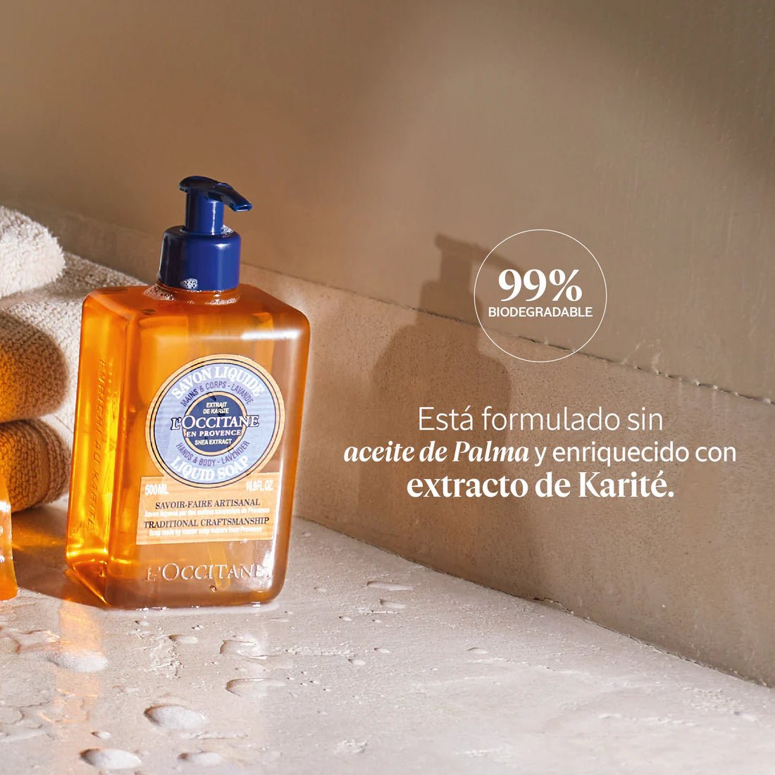 Jabón Líquido de Manos & Cuerpo Karité Lavanda
