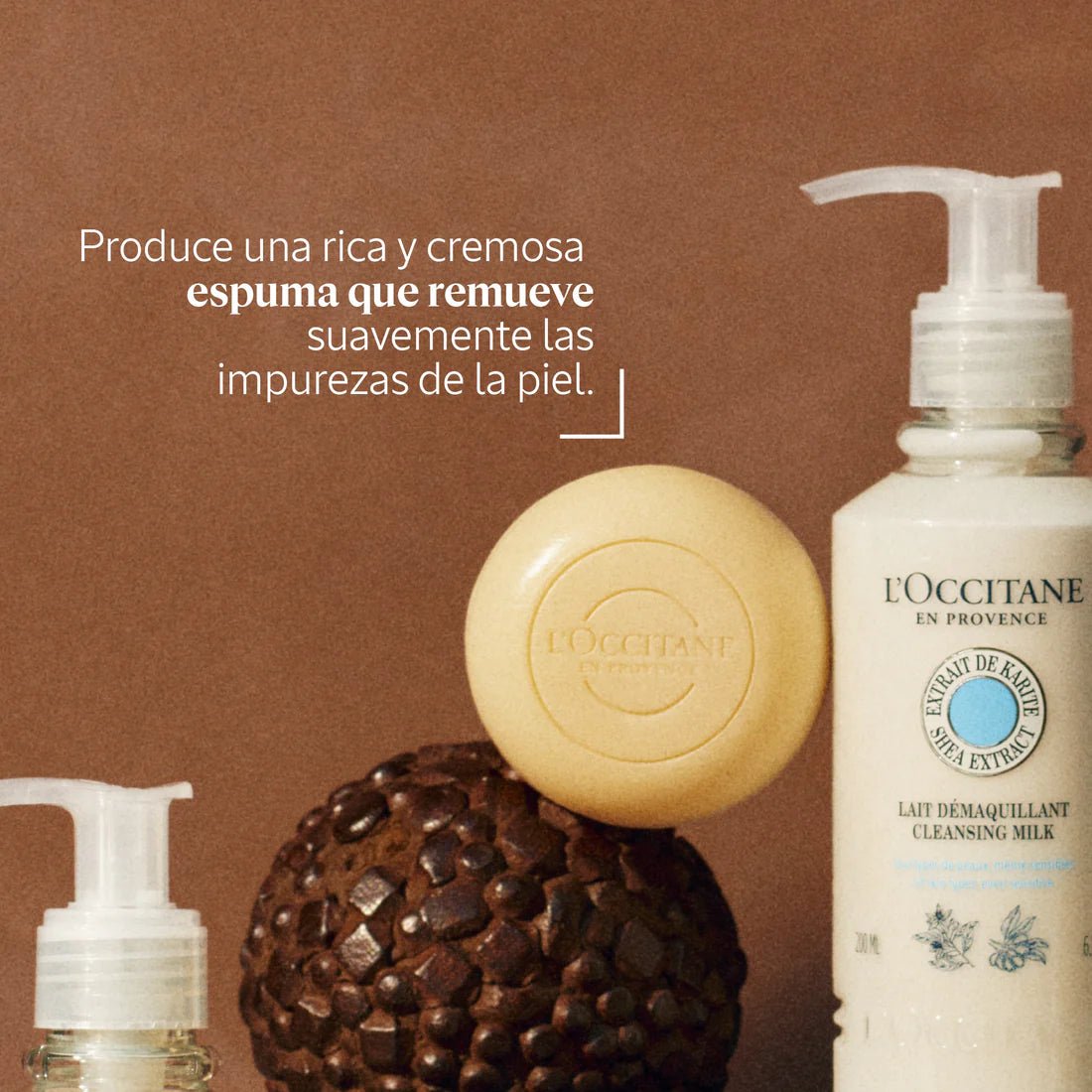 Jabón sólido de limpieza facial Karité