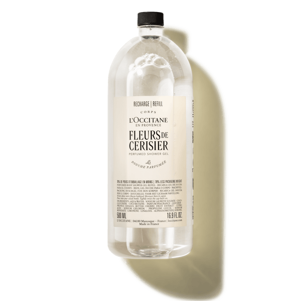 Fleurs de Cerisier perfumed shower gel refill