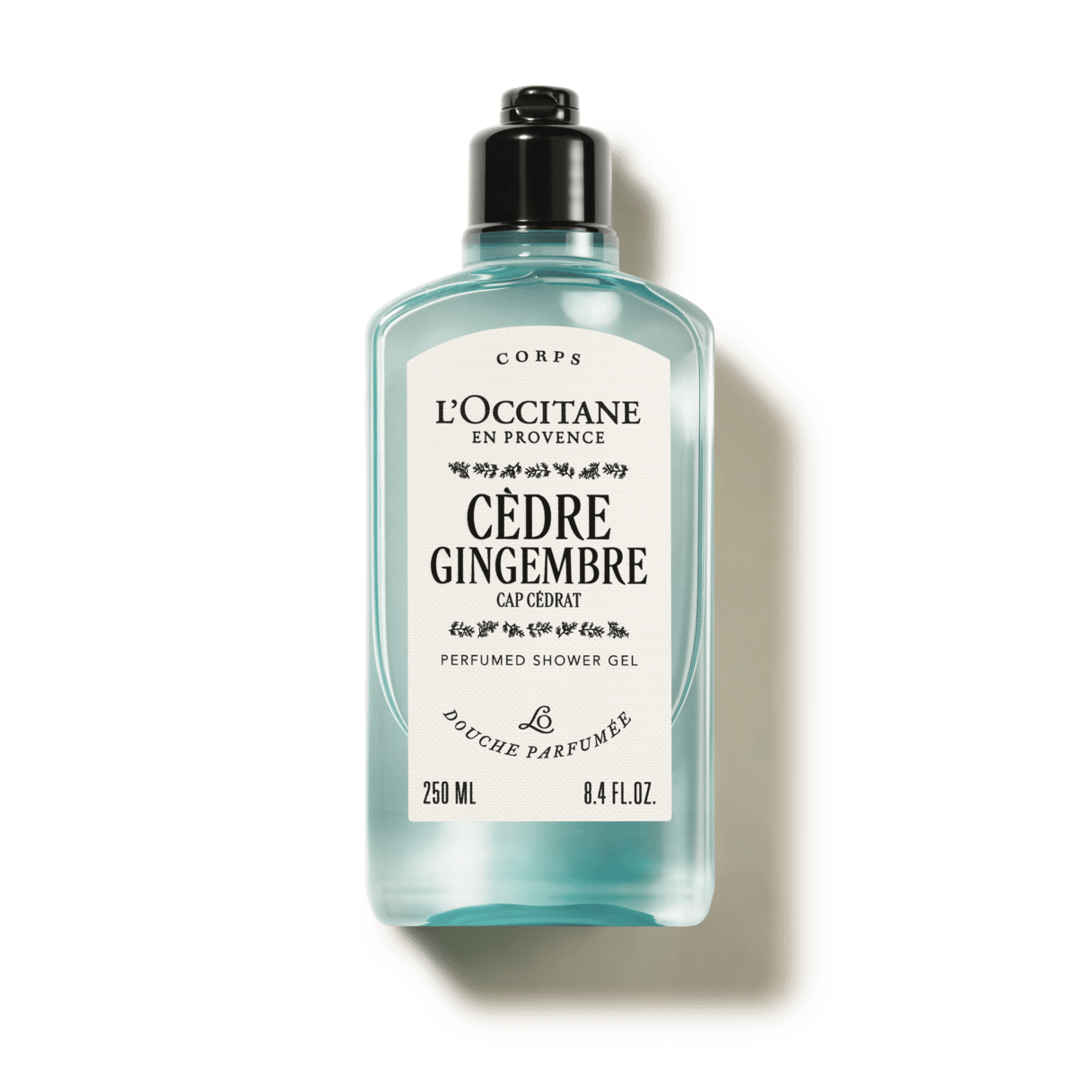 Cèdre Gingembre perfumed shower gel